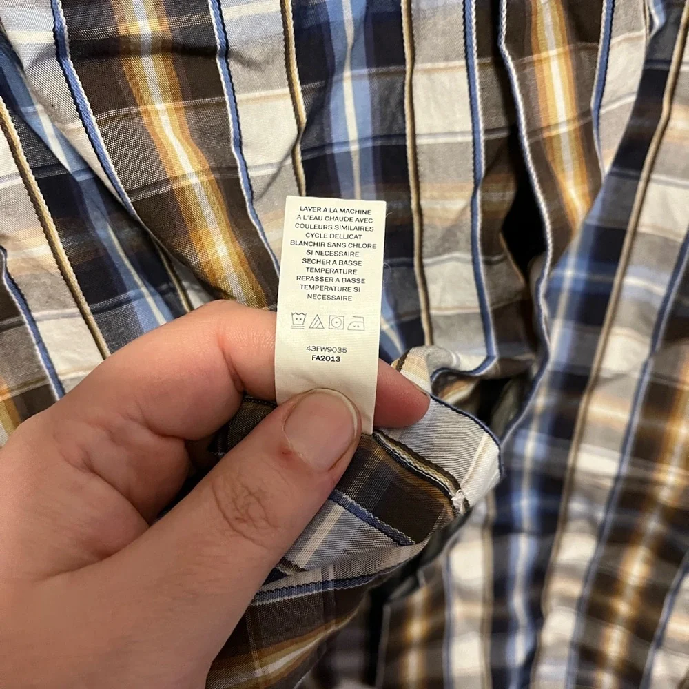 Perry Ellis SlimFit 100% Cotton Shirt Size Large - Picture 5 of 6